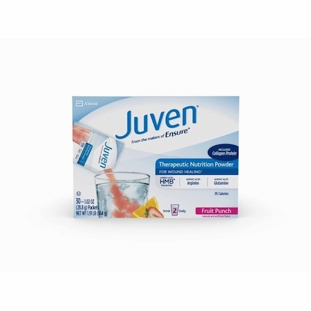 Juven Oral Supplement, Fruit Punch Flavor, Powder, 1.01 oz., Individual Packet, 30PK 66694